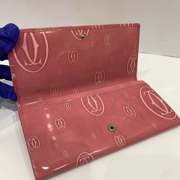 Cartier Pink Logo Wallet (RARE)EUC - Picture 3 of 14